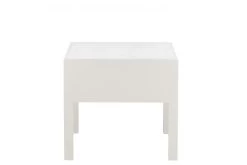 Table De Chevet Bois Blanc Panier Osier Jolipa -Meubles De Maison Magasin 215 1 Table de Chevet Bois Blanc Panier Osier Jline Jolipa Style Campagne 4