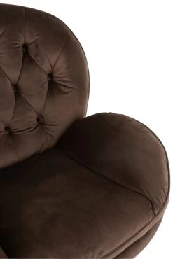 Fauteuil Relax + Repose Pieds Velours Marron 21 Fauteuil Relax + Repose Pieds Velours Marron -Meubles De Maison Magasin 216 1 Fauteuil Relax Repose Pieds Velours Marron Jline Jolipa Deco Campagne Chic 7