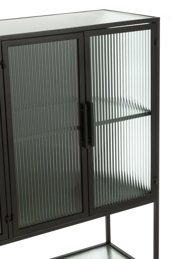 Buffet 4 Portes Métal Verre 10 Buffet 4 Portes Métal Verre – Image 8