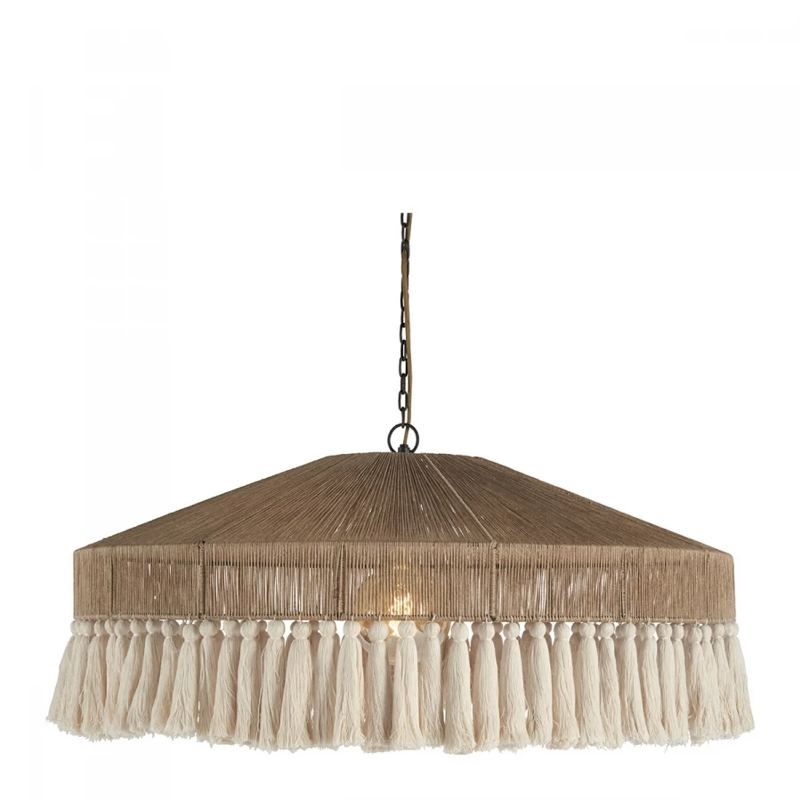 Suspension Inaya Jute Naturelle --Blanc D'Ivoire 8 Suspension Inaya Jute Naturelle --Blanc D'Ivoire – Image 6