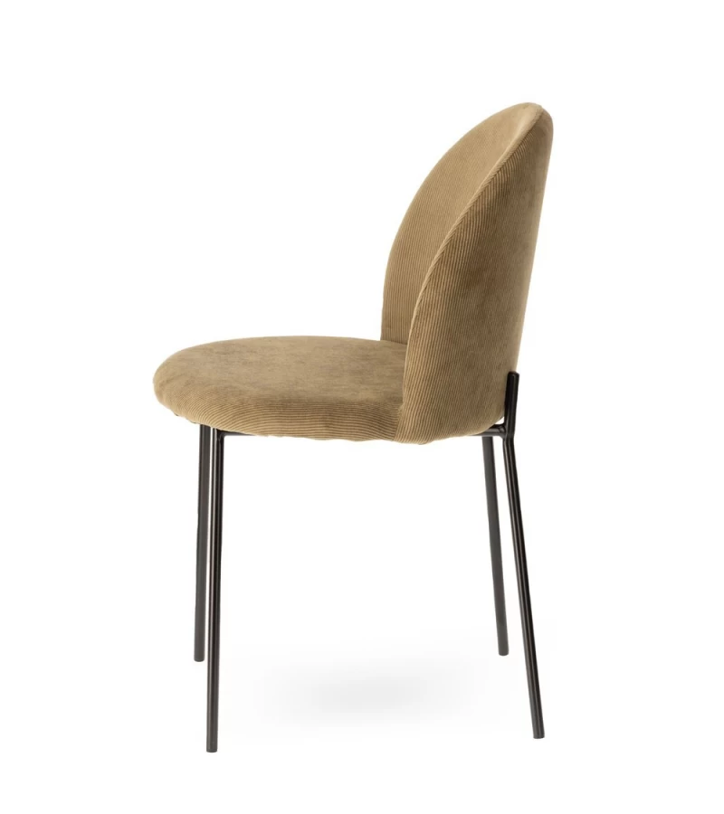 Chaise Velours Côtelé Abba Athezza (5 Couleurs) 7 Chaise Velours Côtelé Abba Athezza (5 Couleurs) – Image 5