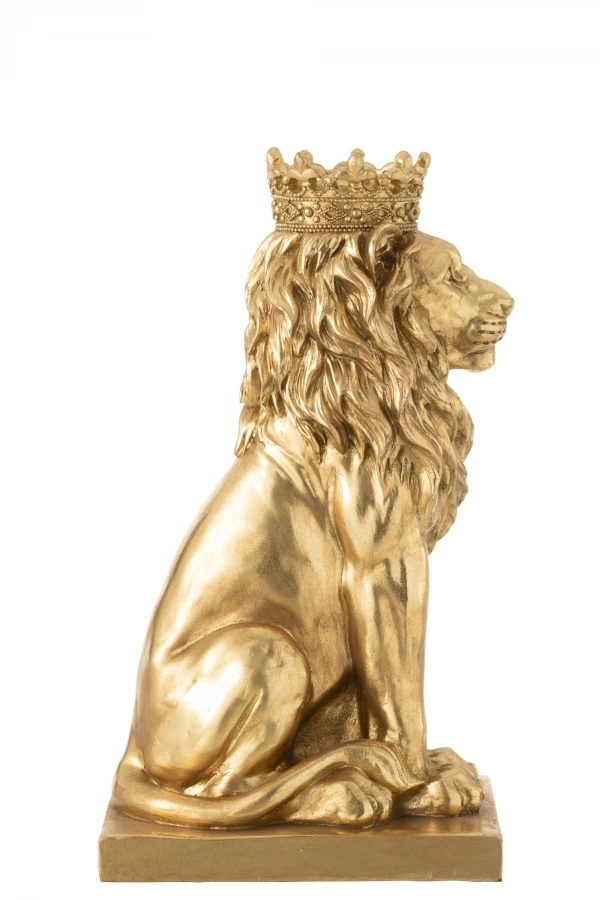 Lion Assis Roi Or H38cm 5 Lion Assis Roi Or H38cm – Image 3