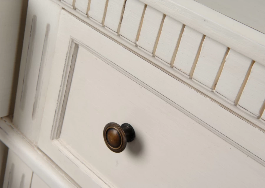 Commode Double 6 Tiroirs Leonie Blanc 5 Commode Double 6 Tiroirs Leonie Blanc – Image 3