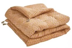 Courte Pointe Tokyo Coton Rose 200x150 Blanc D'Ivoire