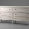 Commode Double 6 Tiroirs Leonie Blanc