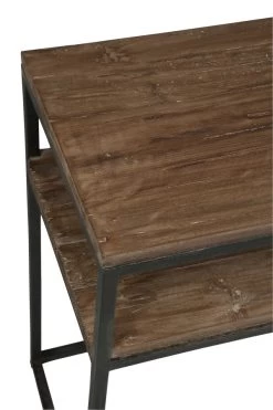 Console Indus 1 Etagère Bois/Métal -Meubles De Maison Magasin 239 78554 4