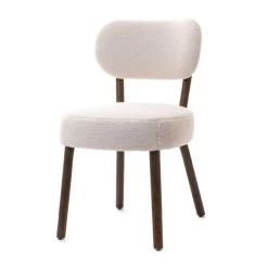 Chaise Edda Blanche Bouclettes