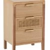 Commode 3 Tiroirs Bois Rotin Naturel Jolipa