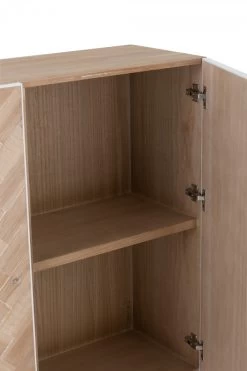 Buffet Bas 2 Portes Zig Zag Naturel Blanc -Meubles De Maison Magasin 247 1 Buffet Bas 2 Portes Bois Metal Zig Zag Naturel Blanc Jline Jolipa Deco Campagne Chic 9