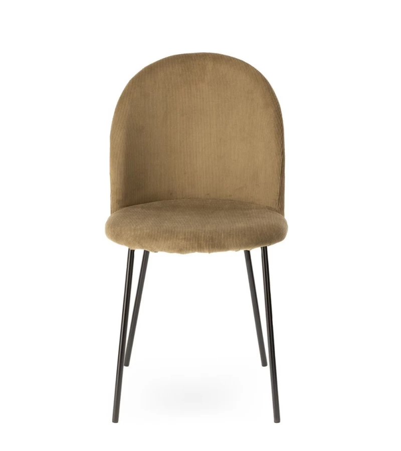 Chaise Velours Côtelé Abba Athezza (5 Couleurs) 4 Chaise Velours Côtelé Abba Athezza (5 Couleurs) – Image 2