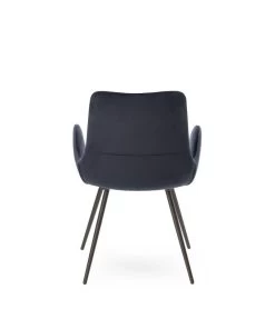 Chaise Rizzo Velours Uni Athezza (5 Couleurs) -Meubles De Maison Magasin 249 1 Chaise Rizzo Velours Bleu Arhezza Hanjel Deco Campagne Chic 4