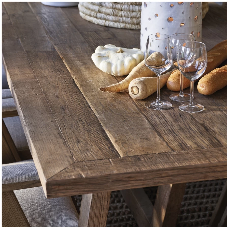 Table à Manger Malo Chêne Naturel Blanc D'Ivoire 240cm 9 Table à Manger Malo Chêne Naturel Blanc D'Ivoire 240cm – Image 7