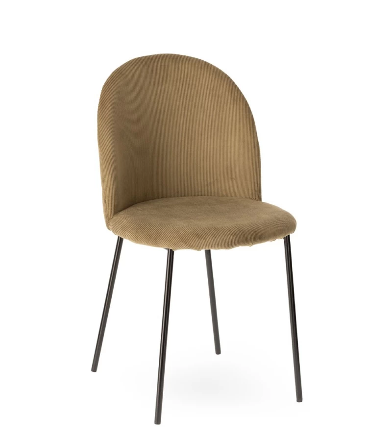 Chaise Velours Côtelé Abba Athezza (5 Couleurs) 3 Chaise Velours Côtelé Abba Athezza (5 Couleurs)