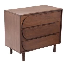 Commode Bali 3 Tiroirs -Meubles De Maison Magasin 256 1 Commode 3 Tiroirs Bali Bois Fonce Amadeus Cades Design Deco Campagne Chic 3