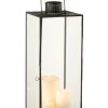 Lanterne Contemporaine Haute Métal Noir 1 Lanterne Contemporaine Haute Métal Noir -Meubles De Maison Magasin 257 1 Lanterne Contemporaine Haute Metal Noir J Line Jolipa Deco Campagne chic 2