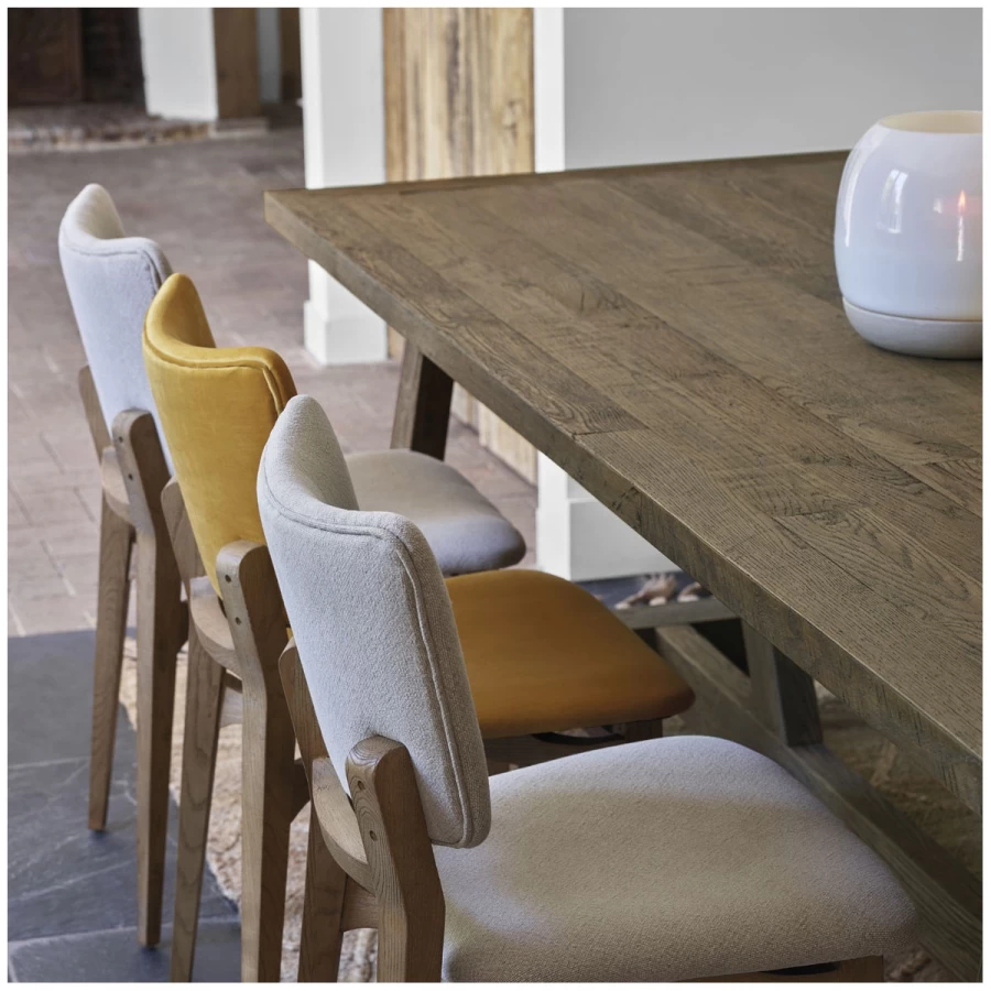Table à Manger Malo Chêne Naturel Blanc D'Ivoire 240cm 7 Table à Manger Malo Chêne Naturel Blanc D'Ivoire 240cm – Image 5