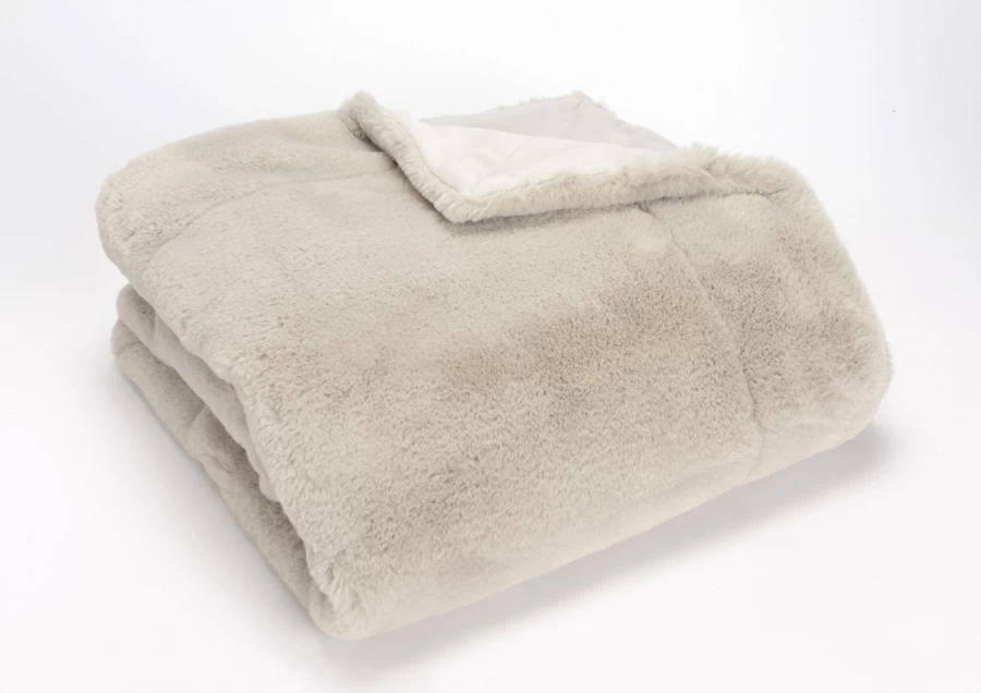 Plaid Luxe Gris Clair 130x170 4 Plaid Luxe Gris Clair 130x170 – Image 2