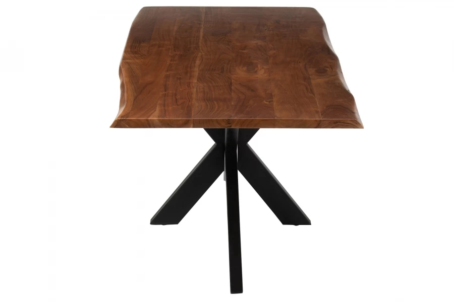 Table à Manger Rectangulaire Acacia Foncé 200cm 5 Table à Manger Rectangulaire Acacia Foncé 200cm – Image 3