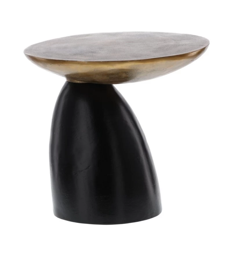 Bout De Canapé Alu Lavina Noir Doré 4 Bout De Canapé Alu Lavina Noir Doré – Image 2