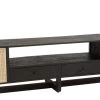 Meuble TV Molly Bois Noir Rotin Naturel -Meubles De Maison Magasin 273 1 Meuble TV Molly Bois Noir Rotin Naturel Jline Jolipa Style Campagne