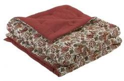 Courte Pointe Elodie Tommette Imprimé 200x150 Blanc D'Ivoire