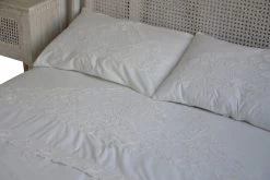 Housse De Couette + 2 Taies Charmantine Blanc Coquecigrues