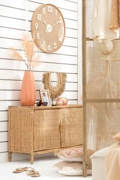 Buffet Bas Ozara 2 Portes Bois Rotin Naturel Jolipa -Meubles De Maison Magasin 282 1 Buffet Bas 2 Portes Bois Rotin Naturel Jline Jolipa Deco Campagne Chic