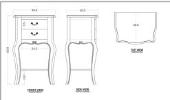 Chevet 2 Tiroirs Antique Apolline 11 Chevet 2 Tiroirs Antique Apolline -Meubles De Maison Magasin 283 1 Chevet 1 Tiroir Antique Apolline Amadeus Cades Design Deco Campagne Chic 4