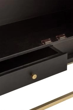 Armoire Bar Orea Manguier Noir/Or -Meubles De Maison Magasin 284 1 Meuble Bar Orea Manguier Noir Or Jline Jolipa Deco Campagne Chic 8