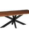 Table à Manger Rectangulaire Acacia Foncé 200cm