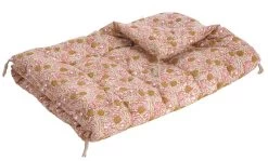 Futon Jungle - Coton Rose 180x80 Blanc D'Ivoire