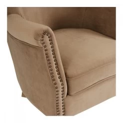 Fauteuil Claude Velours Cannelle Blanc D'Ivoire 13 Fauteuil Claude Velours Cannelle Blanc D'Ivoire -Meubles De Maison Magasin 302 1 Fauteuil Claude Velours Cannelle Blanc d Ivoire Deco Campagne Chic 6