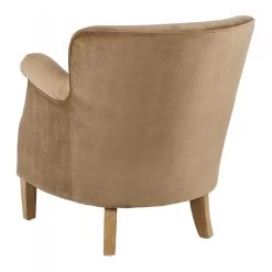 Fauteuil Claude Velours Cannelle Blanc D'Ivoire 12 Fauteuil Claude Velours Cannelle Blanc D'Ivoire -Meubles De Maison Magasin 306 1 Fauteuil Claude Velours Cannelle Blanc d Ivoire Deco Campagne Chic 5