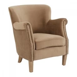 Fauteuil Claude Velours Cannelle Blanc D'Ivoire 11 Fauteuil Claude Velours Cannelle Blanc D'Ivoire -Meubles De Maison Magasin 309 1 Fauteuil Claude Velours Cannelle Blanc d Ivoire Deco Campagne Chic 4