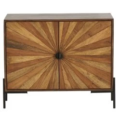 Buffet Bois Métal 2 Portes Surate Athezza