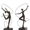 Statues Gymnastes X2 Jline By Jolipa -Meubles De Maison Magasin 316 1 Statue Gymnaste x2 Jline By Jolipa Style Campagne
