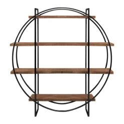 Etagère Ronde 4 Niveaux Factory Indus Bois Métal -Meubles De Maison Magasin 330 Etagere Ronde 4 Niveaux Factory Indus Cote Table Style Campagne 6