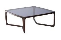 Table Basse Carrée Arco Frêne Verre Athezza