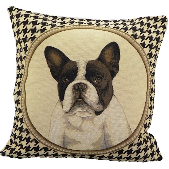 2 Coussin Gobelin Bouledogue Français Recto Verso 45x45 3 2 Coussin Gobelin Bouledogue Français Recto Verso 45x45