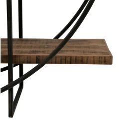 Etagère Ronde 4 Niveaux Factory Indus Bois Métal -Meubles De Maison Magasin 347 Etagere Ronde 4 Niveaux Factory Indus Cote Table Style Campagne 3