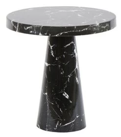 Bout De Canapé Bale Métal Noir ø40cm