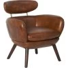 Fauteuil Cuir Marron Havana Athezza -Meubles De Maison Magasin 352 Fauteuil Havana