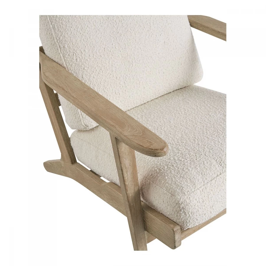 Fauteuil Jules Bouclettes Crème Blanc D'Ivoire 6 Fauteuil Jules Bouclettes Crème Blanc D'Ivoire – Image 4