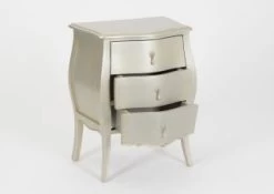 Chevet 3 Tiroirs Murano Silver -Meubles De Maison Magasin 378 Chevet 3 Tiroirs Murano Silver 2