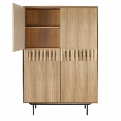 Armoire 4 Portes 2 Tiroirs Naturel Atlanta Pomax -Meubles De Maison Magasin 379 1 Armoire 4 Portes 2 Tiroirs Naturel Atlanta Pomax deco campagne Chic 5