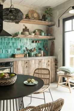 Table à Manger Ronde Métal Bois ø120cm -Meubles De Maison Magasin 381 1 Table a Manger Ronde Metal Bois Jline Jolipa Deco Campagne Chic