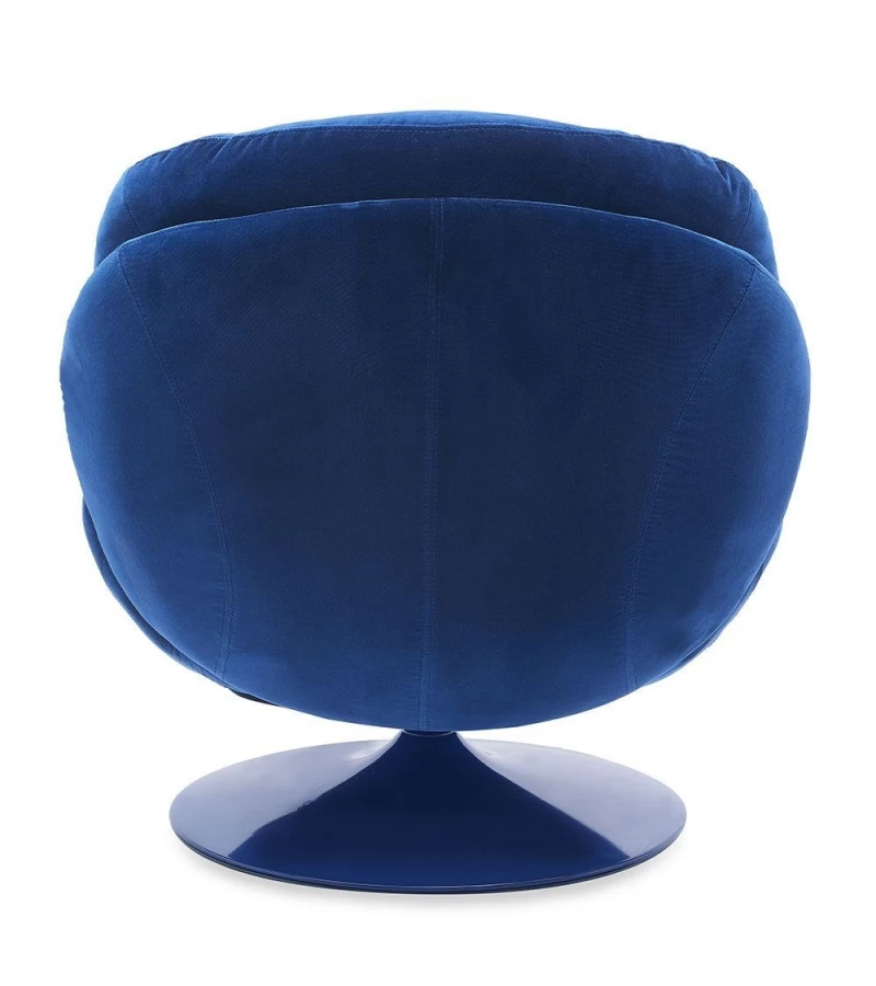 Fauteuil Memento Velours Uni Bleu NOUVEAU 6 Fauteuil Memento Velours Uni Bleu NOUVEAU – Image 4