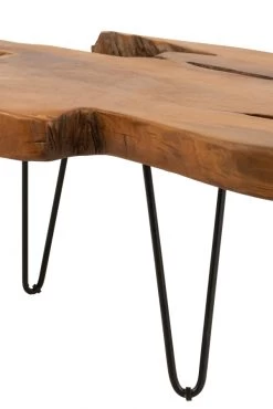 Table De Salon Irrégulière Teck Foncé -Meubles De Maison Magasin 383 1 Table de Salon Irreguliere Teck Fonce Jline Jolipa Style Campagne 5