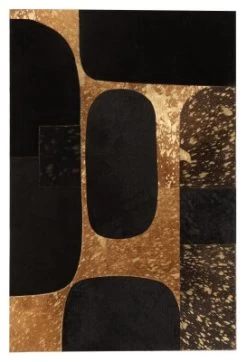 Cadre Ovale Cuir Noir/Or Jline By Jolipa