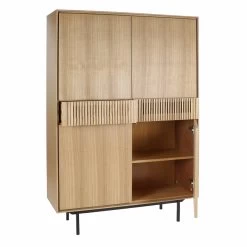 Armoire 4 Portes 2 Tiroirs Naturel Atlanta Pomax -Meubles De Maison Magasin 390 1 Armoire 4 Portes 2 Tiroirs Naturel Atlanta Pomax deco campagne Chic 3